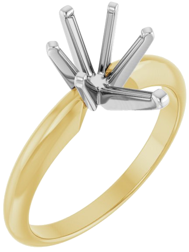 Sužadėtuvių Žiedas „Solitaire“ 750 Geltonojo Aukso Ir 950 Platinos Pear Shape 10.5mm x 6.5mm (1)
