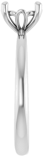 Sužadėtuvių Žiedas „Solitaire“ 417 Baltojo Aukso Round 7mm (4)