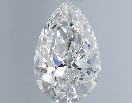 0.5 carat F-VVS1 Natūralus Pear Deimantas (1)