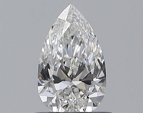 0.53 carat E-VVS2 Natūralus Pear Deimantas (1)