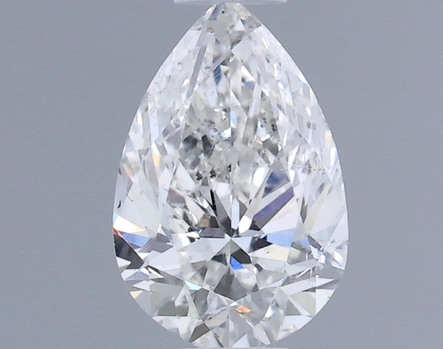 0.6 carat G-SI2 Natūralus Pear Deimantas (1)