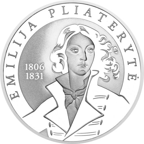 50 литов Плятерите 2006 Литва серебряная монета (1)