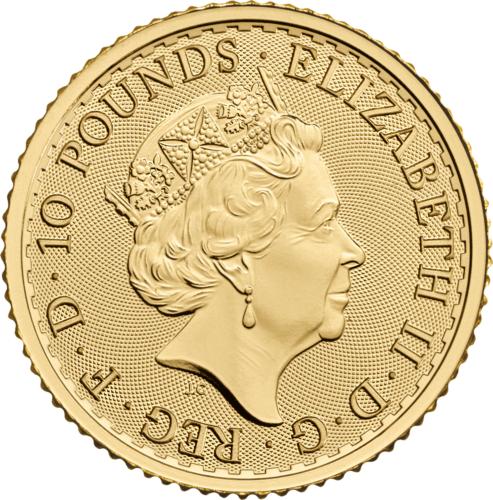 1/10 унция Britannia 2022 Великобритания .9999 златна монета (2)