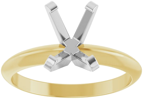 Sužadėtuvių Žiedas „Solitaire“ 585 Baltojo Ir Geltonojo Aukso Emerald 7.5mm x 5.5mm (3)