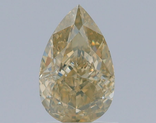1.1 carat Fancy Brownish Greenish Yellow-SI1 Natūralus Pear Deimantas (1)