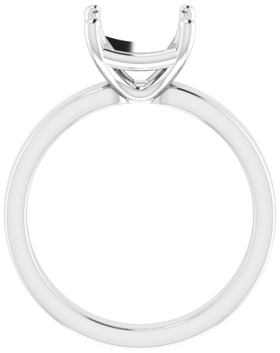 Sužadėtuvių Žiedas „Solitaire“ 585 Baltojo Aukso Asscher 8mm (2)