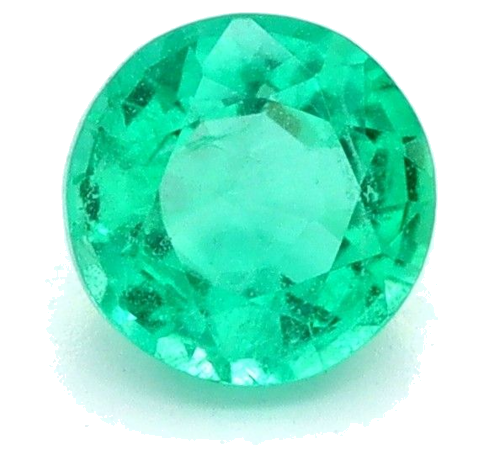 0.33 carat GREEN Round Smaragdas (1)