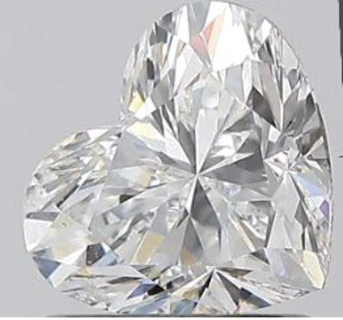 1.51 carat F-SI2 Natūralus Heart Deimantas (1)