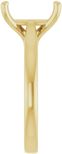 Sužadėtuvių Žiedas 14k yellow gold Emerald 10mm x 7mm (4)