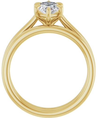 Sužadėtuvių Žiedas „Claw-Pong“ 14k yellow gold Marquise 11mm x 5.5mm (7)