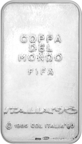 50 g Antikvarinis sidabro luitas 1990 FIFA Pasaulio Taurės čempionatas (2)