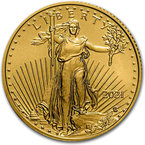 1/4 oz American Eagle 2021 US Gold Coin (New Design) (2)