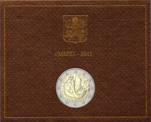 2011 Vatikanas 26-oji Pasaulinė Jaunimo diena 2 eurų moneta (2)