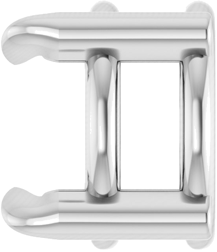 Pakabukas „Solitaire Slide“ 585 Baltojo Aukso Round 5mm (3)