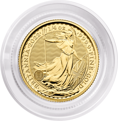 1/4 oz Британия 2022 Великобритания .9999 золотая монета (3)
