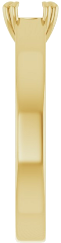 Sužadėtuvių Žiedas „Double Claw-Prong Solitaire“ 18k yellow gold Round 5.5mm (4)