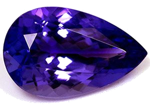 3.18 carat BLUE Pear Tanzanite (1)