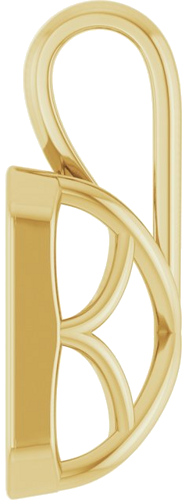 Pakabukas „Solitaire“ 585 Geltonojo Aukso Emerald 10mm x 8mm (3)