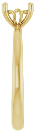 14K Yellow 6.5 mm Round Solitaire Engagement Ring Mounting (4)