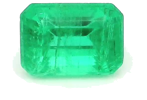 0.44 carat GREEN STEP cut Emerald Smaragdas (1)