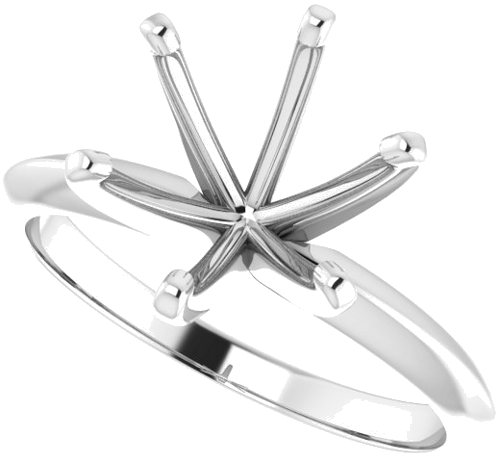 Sužadėtuvių Žiedas „Light Solitaire“ 950 Platinos Round 9.1mm x 9.7mm (5)