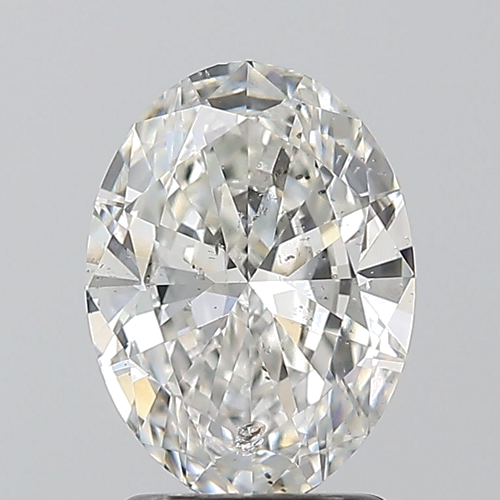 1.7 carat G-SI2 Natūralus Oval Deimantas (1)