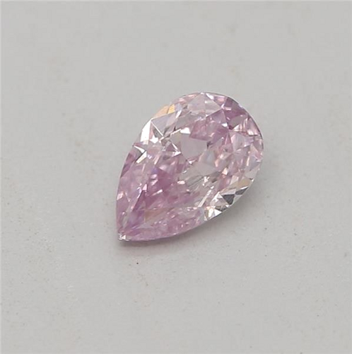 0.18 carat Fancy Pink-SI1 Natūralus Pear Deimantas (1)