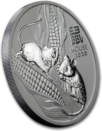 5 oz Год Крысы 2020 (Lunar III) Австралия серебряная монета (2)
