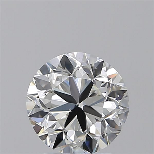 1.51 carat F-SI1 GD cut Natūralus Round Deimantas (1)