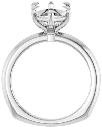 Sužadėtuvių Žiedas „Claw-Prong Euro Shank“ 14k white gold Marquise 16mm x 8mm (2)