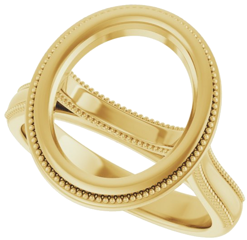 Sužadėtuvių Žiedas „Bezel-Set Solitaire“ 14k yellow gold Oval 12mm x 10mm (5)