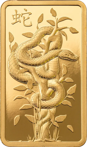 5 g Investment Gold Bar Year of the Snake PAMP (1)