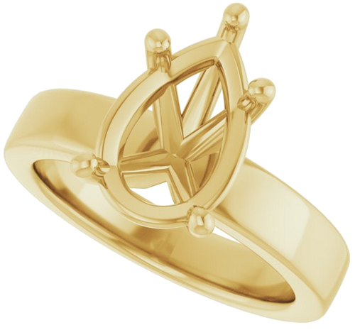 Sužadėtuvių Žiedas 14k yellow gold Pear 12mm x 8mm (5)