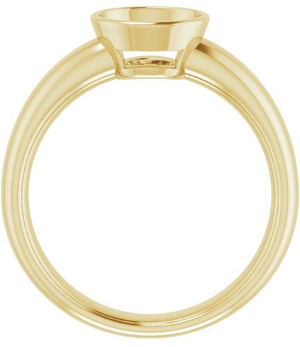 Sužadėtuvių Žiedas „Bezel-Set Solitaire“ 18k yellow gold Round 7mm (2)