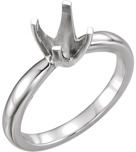 Sužadėtuvių Žiedas „Tall Solstice Solitaire®“ 14k white gold Round 7.8mm (1)