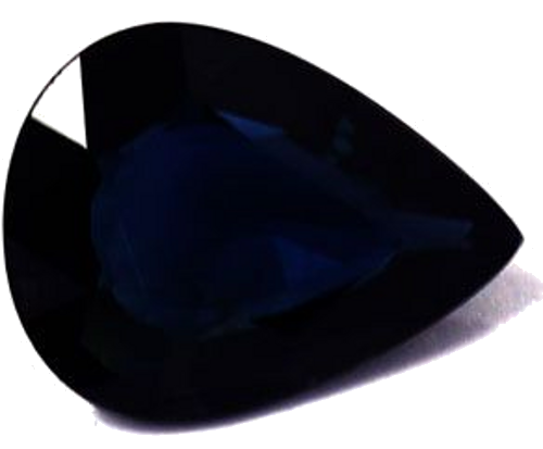 1.71 carat BLUE Pear Safyras (1)