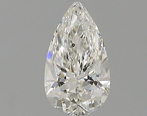 0.7 carat H-SI1 Natūralus Pear Deimantas (1)