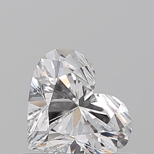 0.51 carat E-VVS2 Natūralus Heart Deimantas (1)