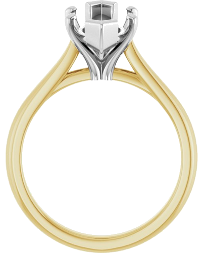 Sužadėtuvių Žiedas 14k yellow/white gold Marquise 15mm x 7mm (2)