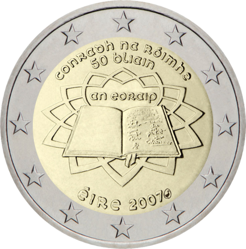 2007 Ireland Treaty of Rome (TOR) 2 euro coin (1)