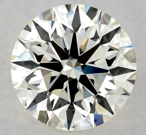 0.9 carat K-IF Excellent cut Natūralus Round Deimantas (1)