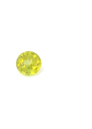 0.5 carat YELLOW Round Sphene (1)