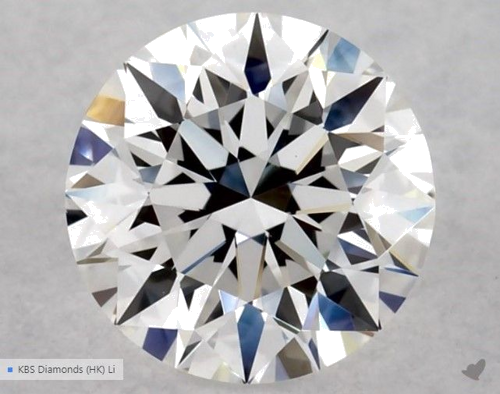 0.53 carat E-VVS2 Excellent cut Natūralus Round Deimantas (1)