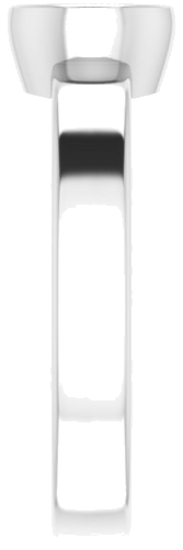 Sužadėtuvių Žiedas „Bezel-Set Solitaire“ 14k white gold Round 5.5mm (4)