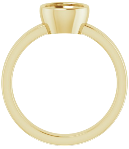 14K Yellow 6.5 mm Round Solitaire Engagement Ring Mounting (2)