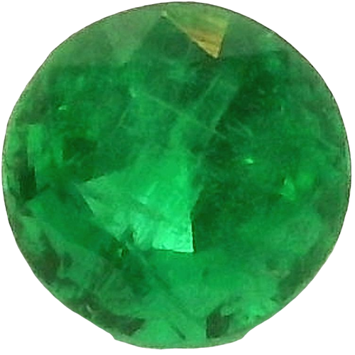 0.49 carat GREEN Round Smaragdas (1)