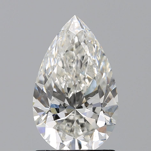 1.5 carat H-SI1 Natūralus Pear Deimantas (1)