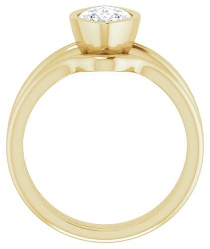 Sužadėtuvių Žiedas „Bezel-Set Solitaire“ 585 Geltonojo Aukso Marquise 12mm x 6mm (7)