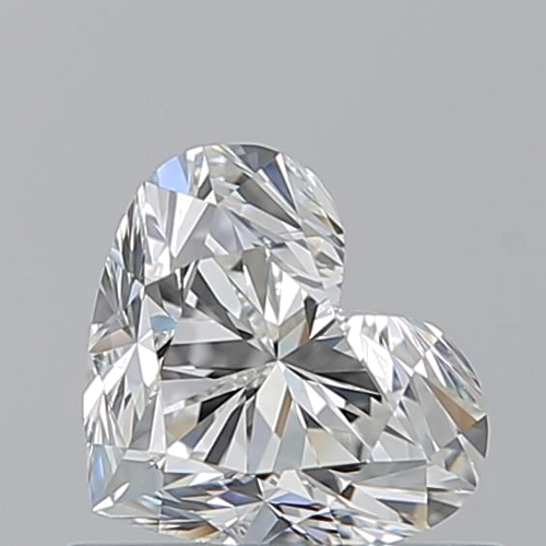0.7 carat H-SI1 Natūralus Heart Deimantas (1)