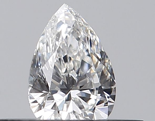 0.25 carat F-VVS2 Natūralus Pear Deimantas (1)